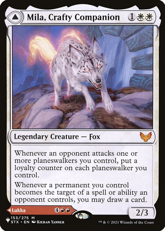 Mila, Crafty Companion // Lukka, Wayward Bonder (PLST) (#STX-153)