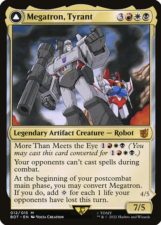 Megatron, Tyrant // Megatron, Destructive Force (BOT) (Foil) (#12)