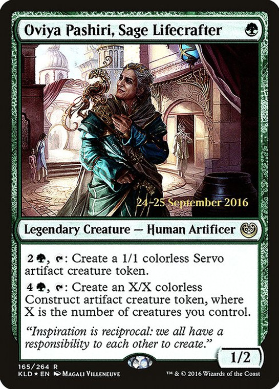 Oviya Pashiri, Sage Lifecrafter (PKLD) (Foil) (#165s)