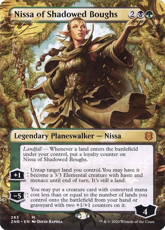 Nissa of Shadowed Boughs (ZNR) (Borderless) (#283)