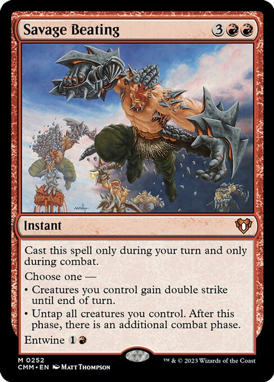 Savage Beating (CMM) (Foil) (#252)