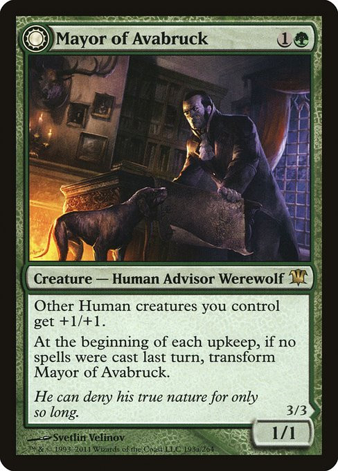 Mayor of Avabruck // Howlpack Alpha (ISD) (Foil) (#193)