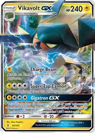 Vikavolt GX (PTCG-SM02) (Holofoil) (#45/145)
