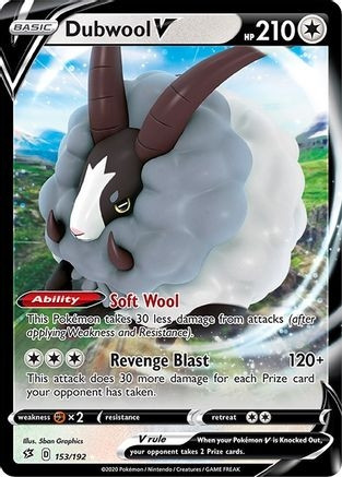 Dubwool V (PTCG-SWSH02) (Holofoil) (#153/192)