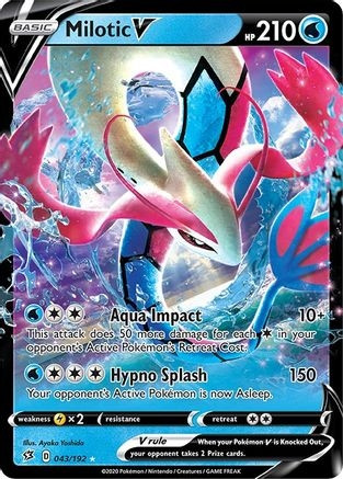 Milotic V (PTCG-SWSH02) (Holofoil) (#043/192)