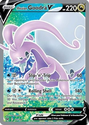 Hisuian Goodra V (Full Art) (PTCG-SWSH11) (Holofoil) (#187/196)