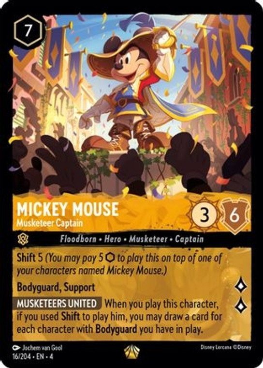 Mickey Mouse - Musketeer Captain (4) (#16/204)