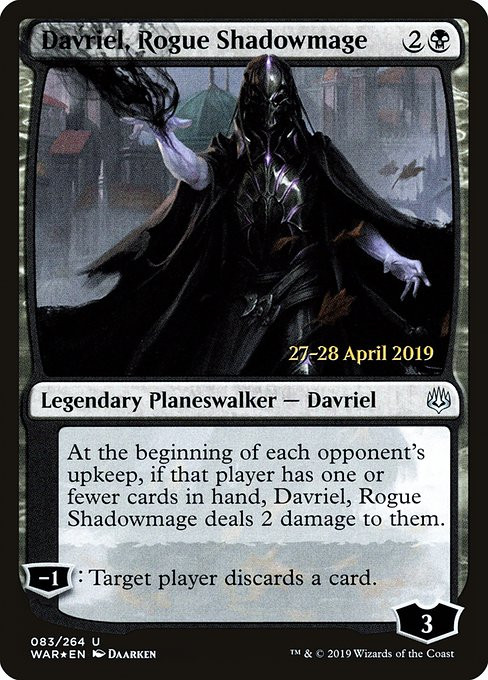 Davriel, Rogue Shadowmage (PWAR) (Foil) (#83s)