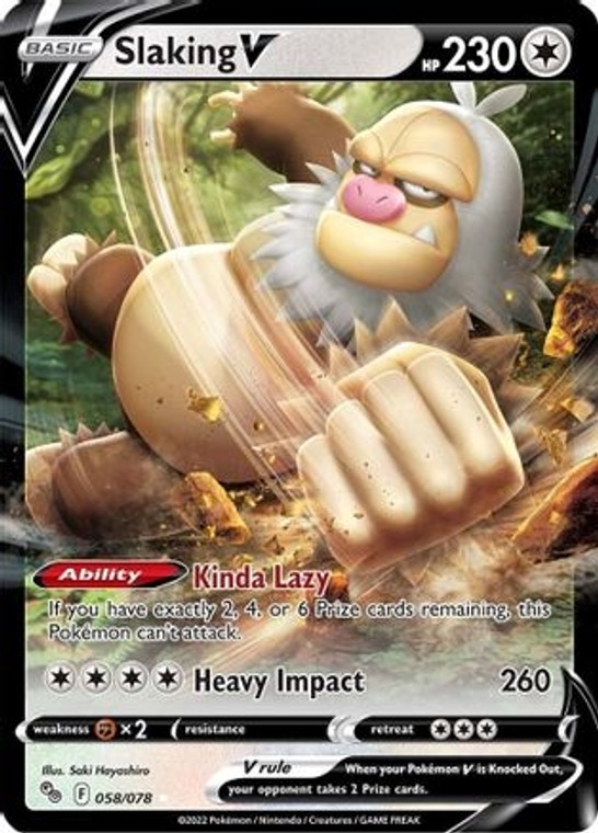 Slaking V (PTCG-PGO) (Holofoil) (#058/078)