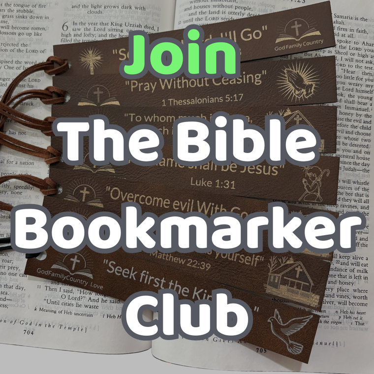 Bible Bookmarker Club – Christian Bible Verse Gift | God Family Country"