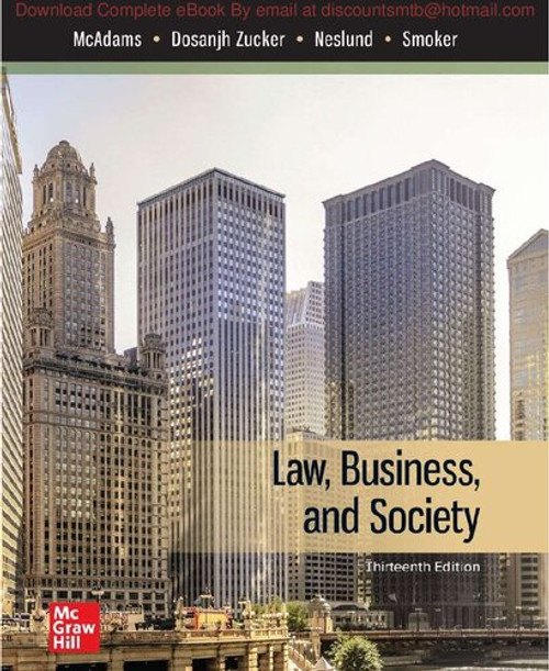 (eBook PDF) Law, Business, and Society 13th Edition