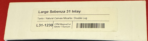 Chris ReeveLarge Sebenza 31, Tanto, Natural Micarta L31-1230