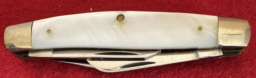 QUEEN 78 MOTHER OF PEARL STOCKMAN POCKET KNIFE