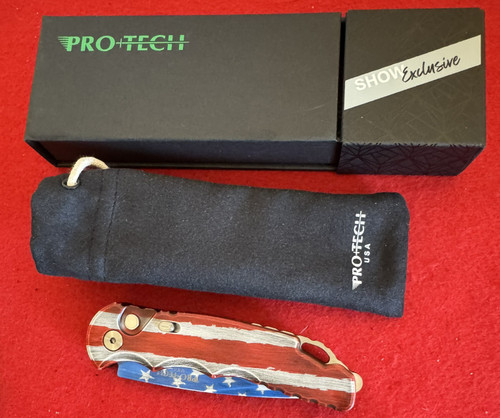 Pro-Tech TR-5 Patriot Automatic Knife, Safety Lock, T501-Patriot