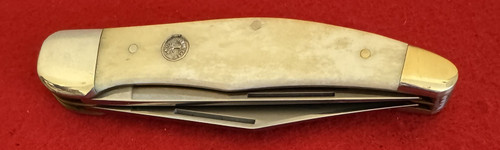 Boker 2-Blade Folding Hunter, Smooth White Bone, 112020SWB