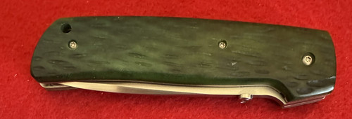 J.W. McFarlin Custom Folding Knife, Green Jigged Bone