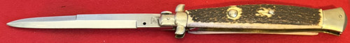 18" Italian Auto Stiletto, stag, MONSTER, 1984