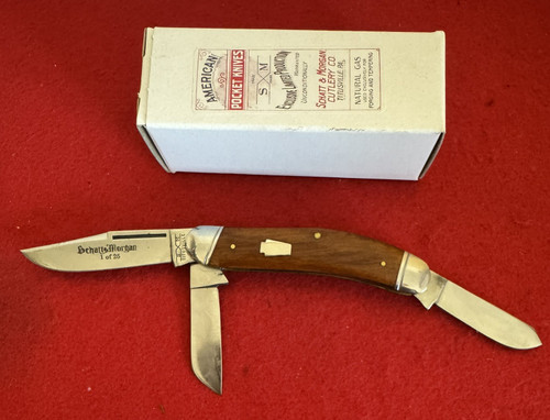 Schatt & Morgan #60 pattern 3 Blade  "Sow Belly" stockman Pocket Knife, Maple, 1/25
