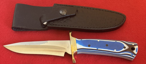 RW Wilson/Mickey Yurco Custom Fixed Blade Knife, Croc Sheath