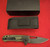 Flipper Action Pocket Knife, Green G-10/ Carbon Folder w/ Ball Bearings