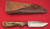 ANZA ITHACA DEERSLAYER II FIXED BLADE FILE KNIFE COLLABRATION