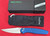 Pro-Tech Avalon Button Lock Pocket Knife, MagnaCut, Blue