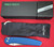 Pro-Tech Avalon Button Lock Pocket Knife, MagnaCut, Blue