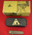 Lone Wolf Knife USA Jeff Angelo Design Fluted Titanium Handles, Box, Metal Tin, Leather Pouch