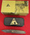Lone Wolf Knife USA Jeff Angelo Design Fluted Titanium Handles, Box, Metal Tin, Leather Pouch