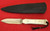 Anza by Lee Double Edge Knife, Mother of Pearl, Stingray Sheath