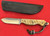 ANZA BODDINGTON CUSTOMIZED by LEE FIXED BLADE TACTICAL FILE KNIFE, RAM HORN,