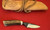 Ray Kirk Raker Knife, Forged Neck Knife, Stag, Custom Sheath