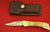 Case HAMMERHEAD lockback folding knife and sheath. Model 5159LSSP.