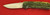 J.W. McFarlin Custom Folding Knife, Green Jigged Bone