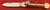 Hubertus Red Jigged Bone Lever Lock Automatic Knife