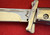 AKC World 11" Simulated Ivory Lock Back Automatic Swinguard, Polished Drop Point