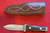 AG Russell 1977 Solingen Germany Sting Rosewood Boot Knife w/ Sheath