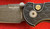 Pro-Tech TR-3 Integrity Manual Pocket Knife,  Black Battle Worn Reptile Textured Aluminum,Handlle,  BSA26-INT-1