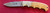 Al Mar Buzzard Folding Pocket Knife, Yellow Micarta, Japan, 1006