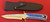 RW Wilson/Mickey Yurco Custom Fixed Blade Knife, Croc Sheath
