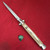 13" Italian Style Stiletto Knife, Stag Handle