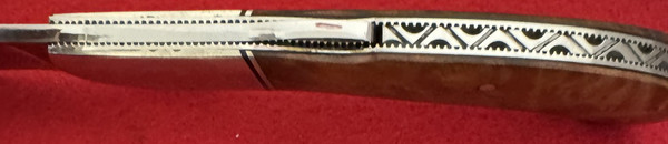 Custom Handmade Folding Knife by Bob Jones, LockBack, Albuq. N.M.