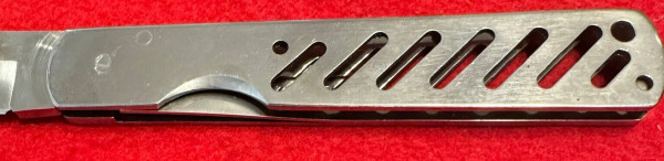 Al Mar Quicksilver III Pocket Knife,Plain Edge, Stainless Handle Seki, Japan,