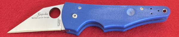 Spyderco Yojimbo 2 Pocket Knife, CPM S30V, Cobalt Blue G10, C85GPCBL2