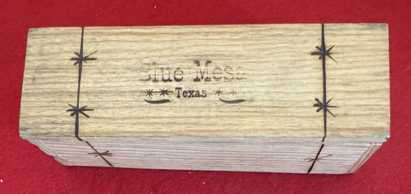 MICKEY KAEHR BLUE MESA BLADES CUSTOM 2 BLADE TRAPPER KNIFE, CHOLLA CACTUS HANDLE