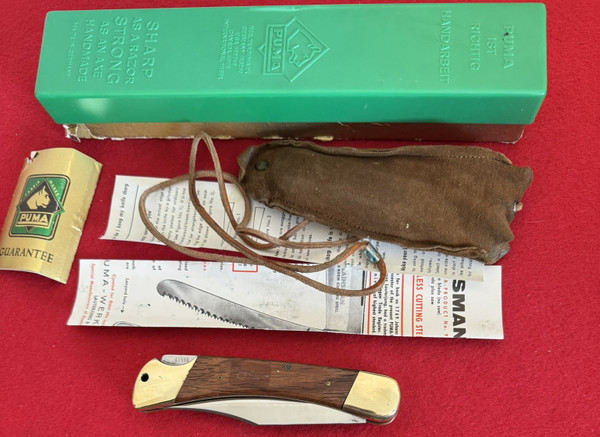 Puma 1969 971 Plainsman Large  Lock Blade & Saw Blade Folding Knife
