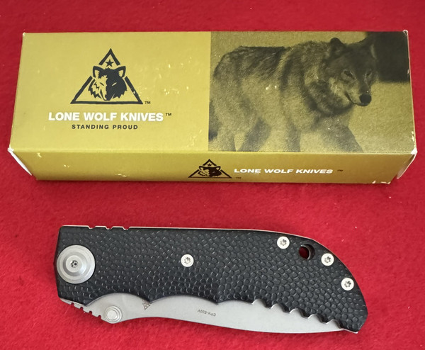Lone Wolf Harsey Knife  D2 D/A Automatic, LD14920-PLN