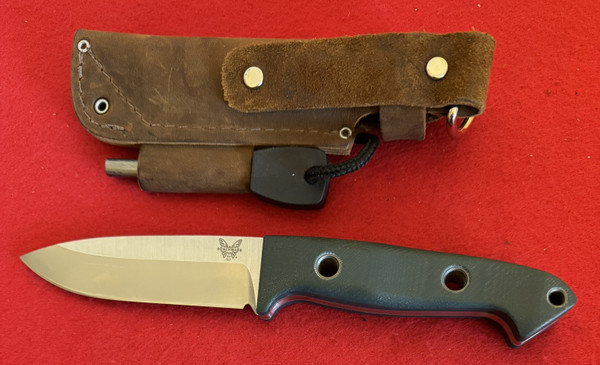 Benchmade Siebert Designed Bushcrafter Fixed Blade Knife. 162