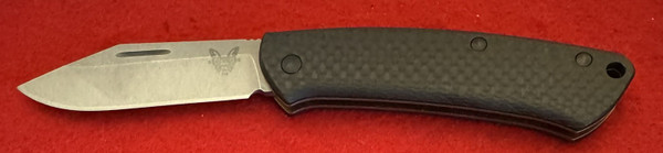 Benchmade Slip Joint Pocket Knife, Clip Point Proper, S90V / Carbon Fiber,