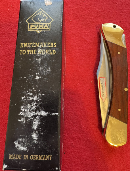 Puma Game Warden Folding Pocket Knife w/Saw Blade, Jacaranda Wood, 22 0971